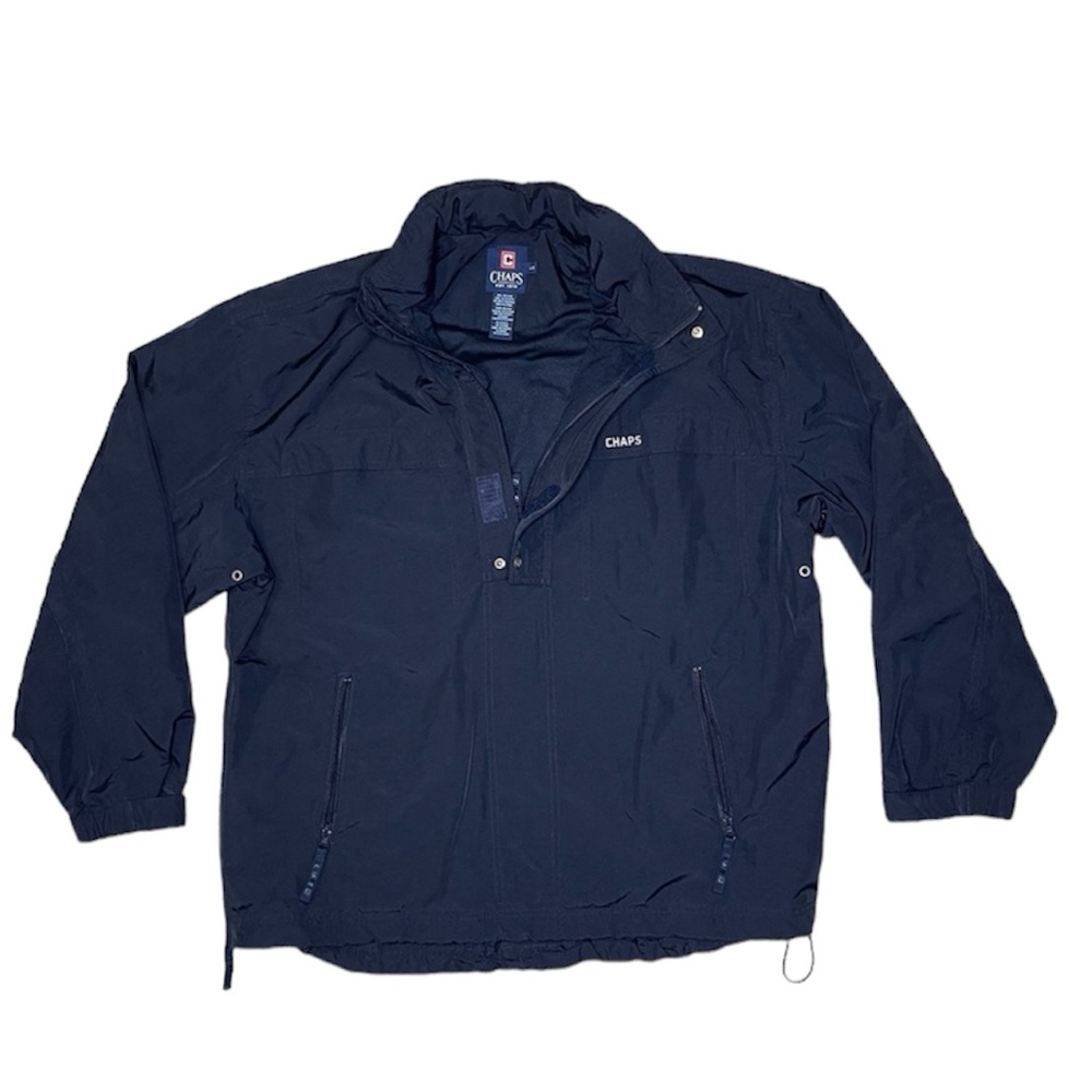 Chaps 1/4 zip pullover windbreaker jacket